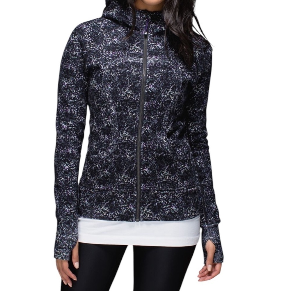 Lululemon Scuba Hoodie Rocky Road Sand Dune Storm Grey/Black Thick Heavy Size‎ 8